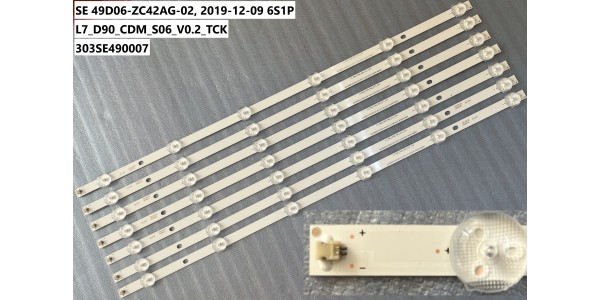 SE 49D06-ZC42AG-02, 2019-12-09 6S1P, 303SE490007, L7_D90_CDM_S06_V0.2_TCK, SUNNY SN49FAL27/0216 Tv Led bar